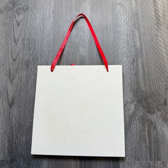 Christmas Countdown Chalkboard Home Decor Reusable Red White - Picture 2 of 5